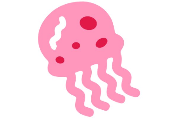 A Playful Pink Octopus with Red Spots