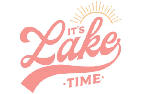 It's Lake Time: A Playful Pink Logo for a Summer Adventure