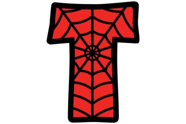 Stylized Red Spider Shirt Icon