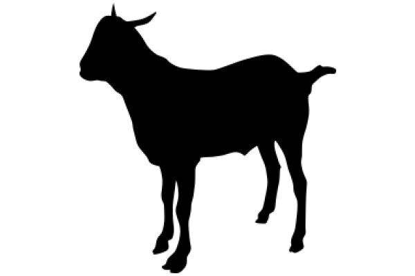 A Silhouette of a Goat