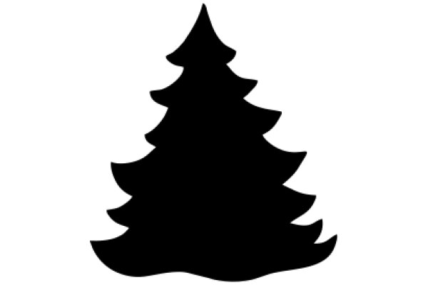 A Silhouette of a Christmas Tree