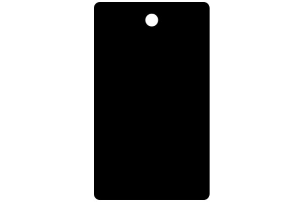 A Solid Black Screen with a White Circle at the Top