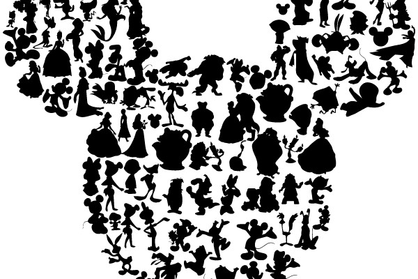 A Symphony of Silhouettes: A Tribute to Disney Characters