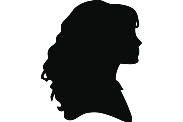 Silhouette of a Person with Long Hair