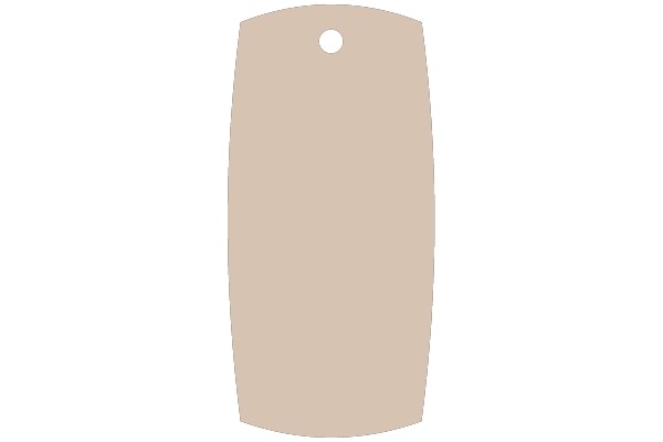 A Solid Beige-Brown Canvas with a Hole at the Top