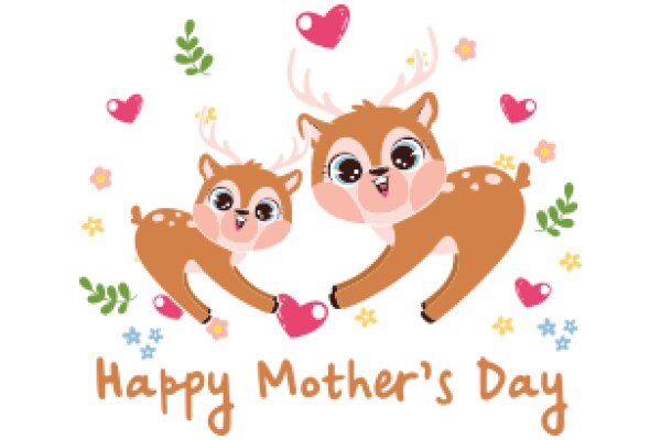 Celebrating Mother's Day with Adorable Deer and Heartfelt Wishes