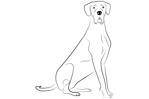 A Stylish Illustration of a Dog