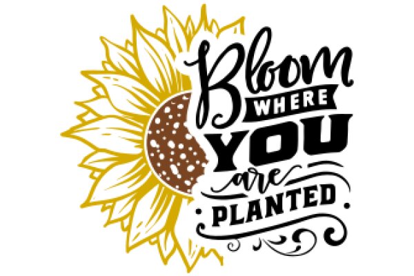 Flowery Affirmation: Bloom Where You Are Planted