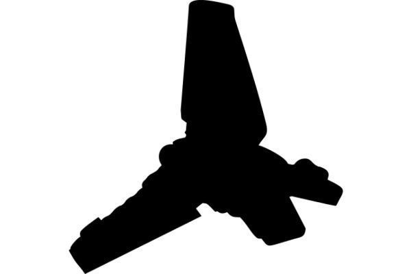 Silhouette of a Futuristic Spacecraft