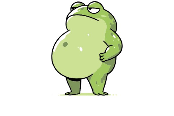 The Frog's Frown: A Cartoon Illustration