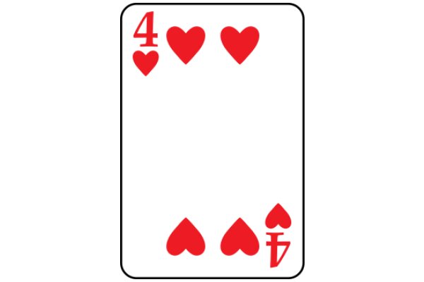 A Simple Game of Cards: A Visual Guide to the Four of Hearts