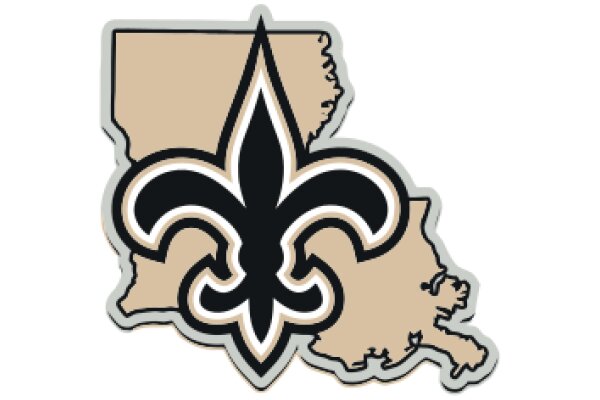 Stylized State Logo with the New Orleans Saints Logo