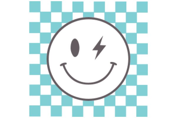 Smiley Emoji with Lightning Bolt