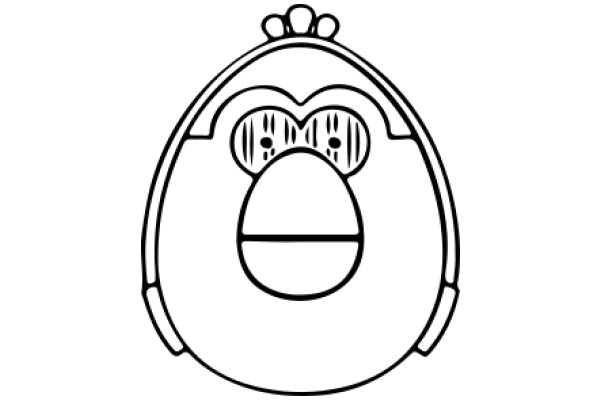 A Simple, Illustration of a Character with a Crown