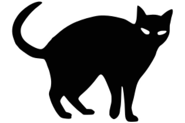 Silhouette of a Cat: A Minimalist Artwork