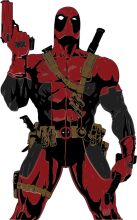 Vigilante Ready: A Digital Illustration of Deadpool