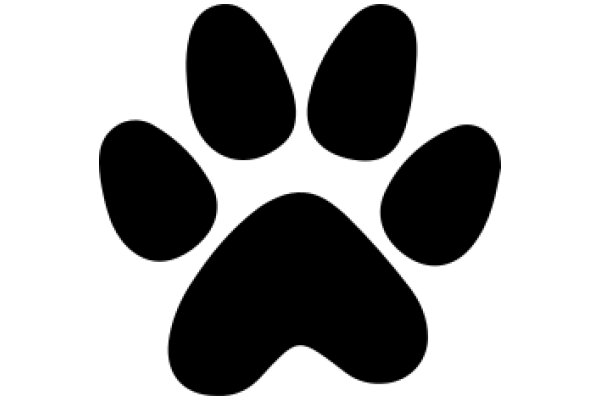 Simplistic Paw Print Icon