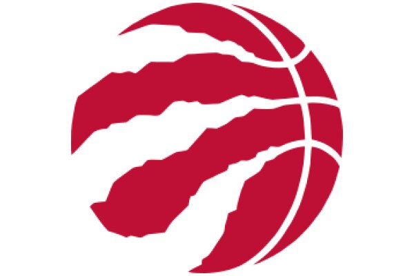 Vibrant Red Basketball Logo