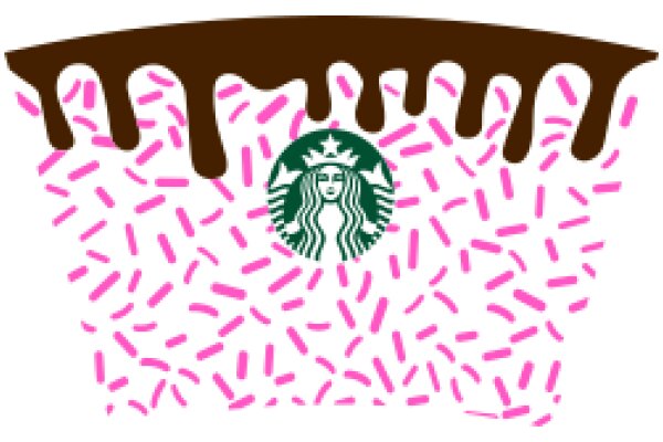 A Delightful Scene of a Starbucks Cup with Pink Sprinkles and Chocolate Drizzle