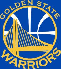 Golden State Warriors Logo on Blue Background