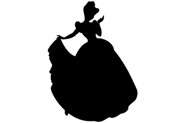 Silhouette of a Cinderella Figure