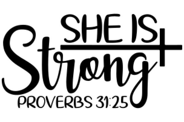 She is Strong: Proverbs 31:25