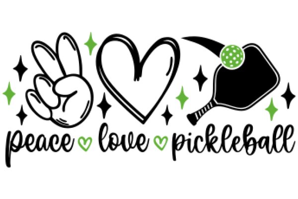 Peace, Love, and Pickleball: A Graphic Design for a Sporty Affair