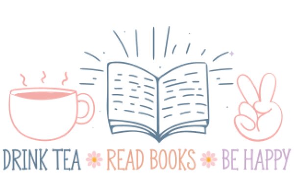 A Whimsical Illustration of the Joy of Reading and Drinking Tea