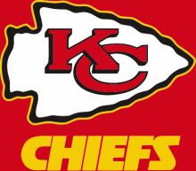 Kansas City Chiefs Logo on a Red Background