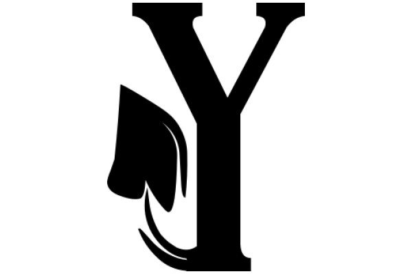 Stylized Letter 'Y' with a Flourish Design