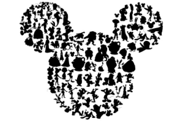 A Symphony of Silhouettes: A Disney-Inspired Artwork