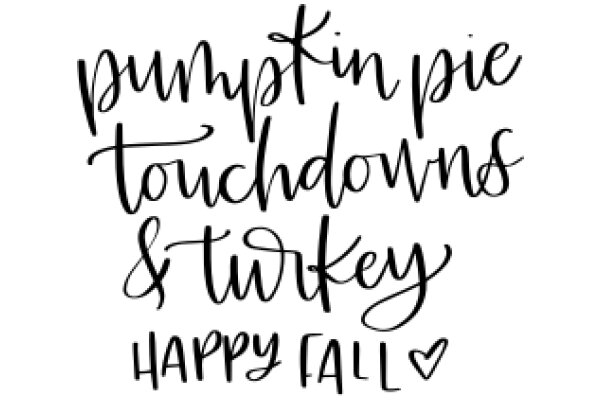 Pumpkin Pie, Touchdowns, Turkey, and Happy Fall