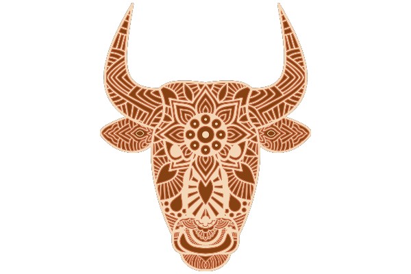 Stylized Bull Decoration: A Unique Artwork