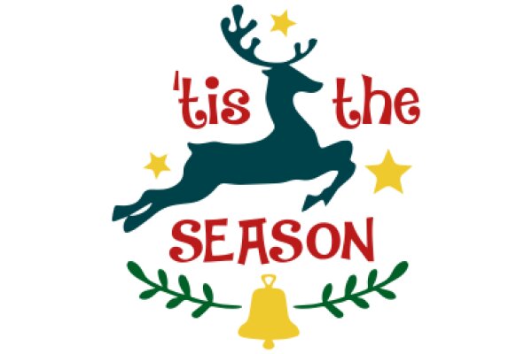 Season's Greetings: A Festive Deer-Themed Logo for the Holiday Season