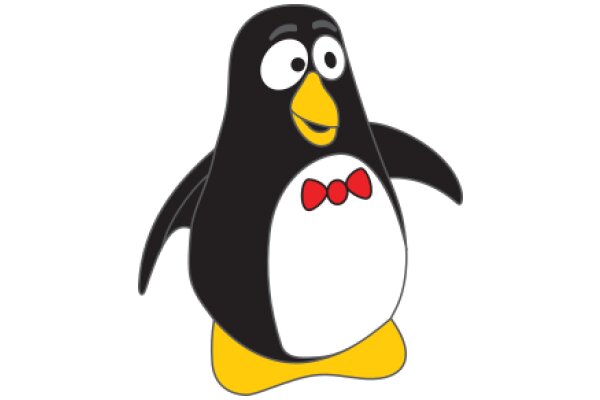 A Friendly Penguin with a Bowtie and a Smile