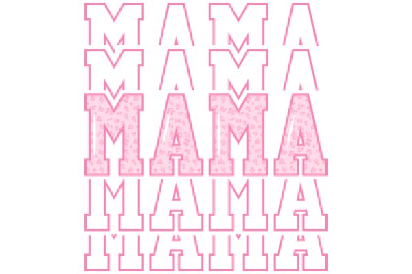 Mommy's Love: A Pink Lettering Artwork