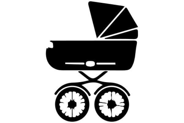 Illustration of a Stroller and Wheels