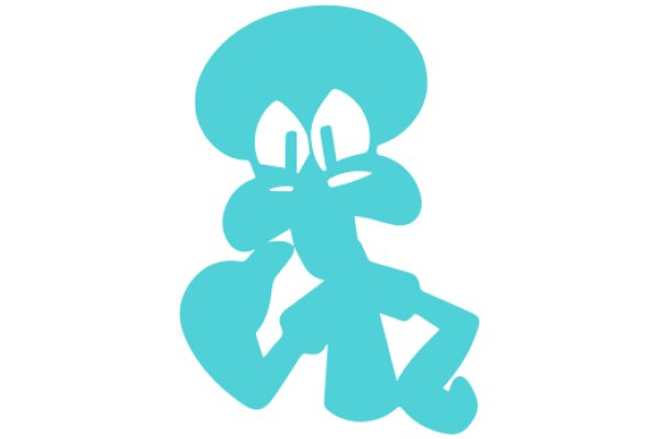 Stylized Blue Cartoon Character