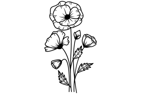 Flower Bouquet: A Simple and Elegant Illustration