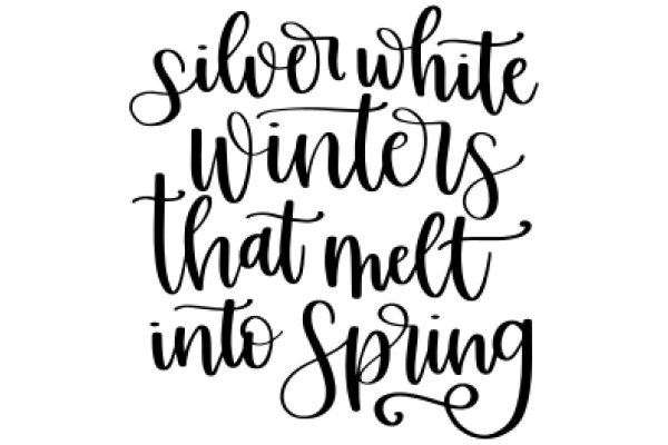 Silver and White: A Quotation on the Beauty of Spring