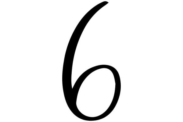 A Digital Representation of the Number Six