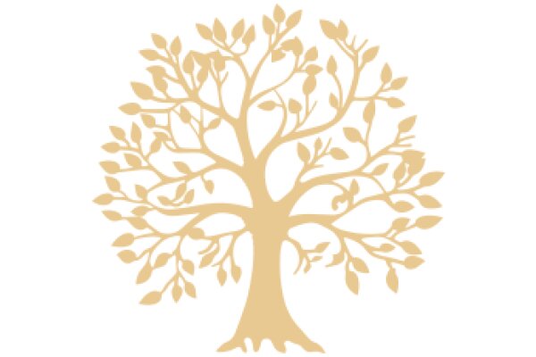 A Golden Tree of Life: A Symbol of Growth and Prosperity