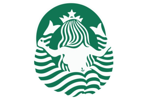 Stylized Starbucks Logo with a Female Figure