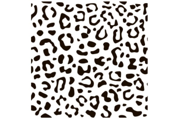 Leopard Print Pattern on a Square Background