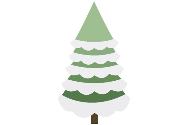 A Festive Christmas Tree Illustration