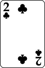 Simplicity in Design: A Black and White Playing Card