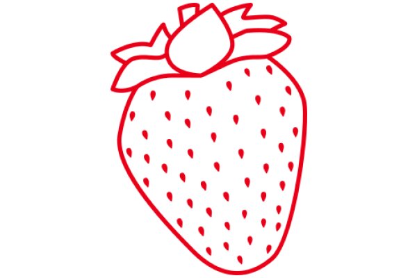 A Delightful Red Strawberry with White Seeds