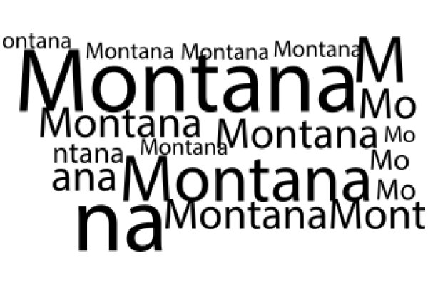 A Visual Poem of Montana's Name