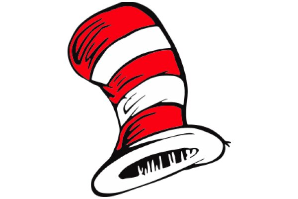 Vibrant Red and White Cartoon Hat