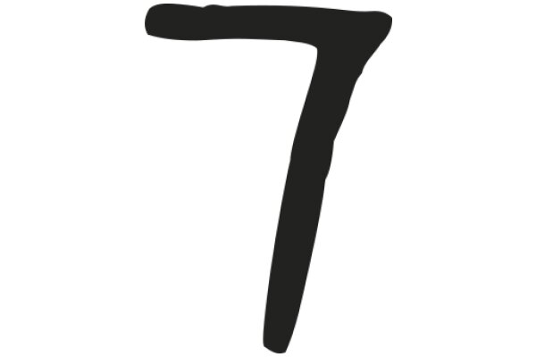 Simplistic Drawing of the Number Seven